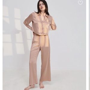 LUNYA - Washable Silk High Rise Pant Set